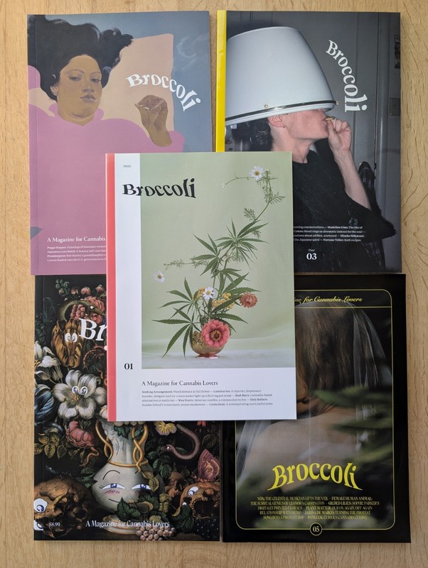 Lot of Broccoli Magazines, issues 1-5. Excellent Condition 