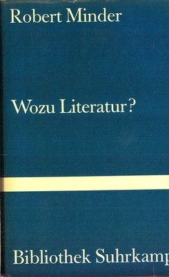 su- b MINDER : WOZU  LITERATUR ?      b 275 b