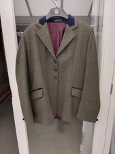 TAGG Hacking Jacket. Very Good Clean Condition Navy Collar. Size 38. CG C21