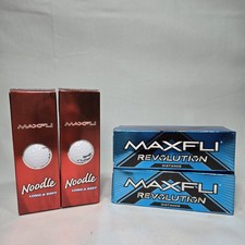 NEW Maxfli Revolution Distance / Noodle Long  Soft Lot 12 Golf Balls 3/pack