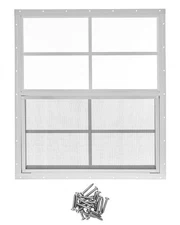 1 Packs 24'' x 27'' Shed Window Small Sliding Windows with Aluminum Alloy Frame