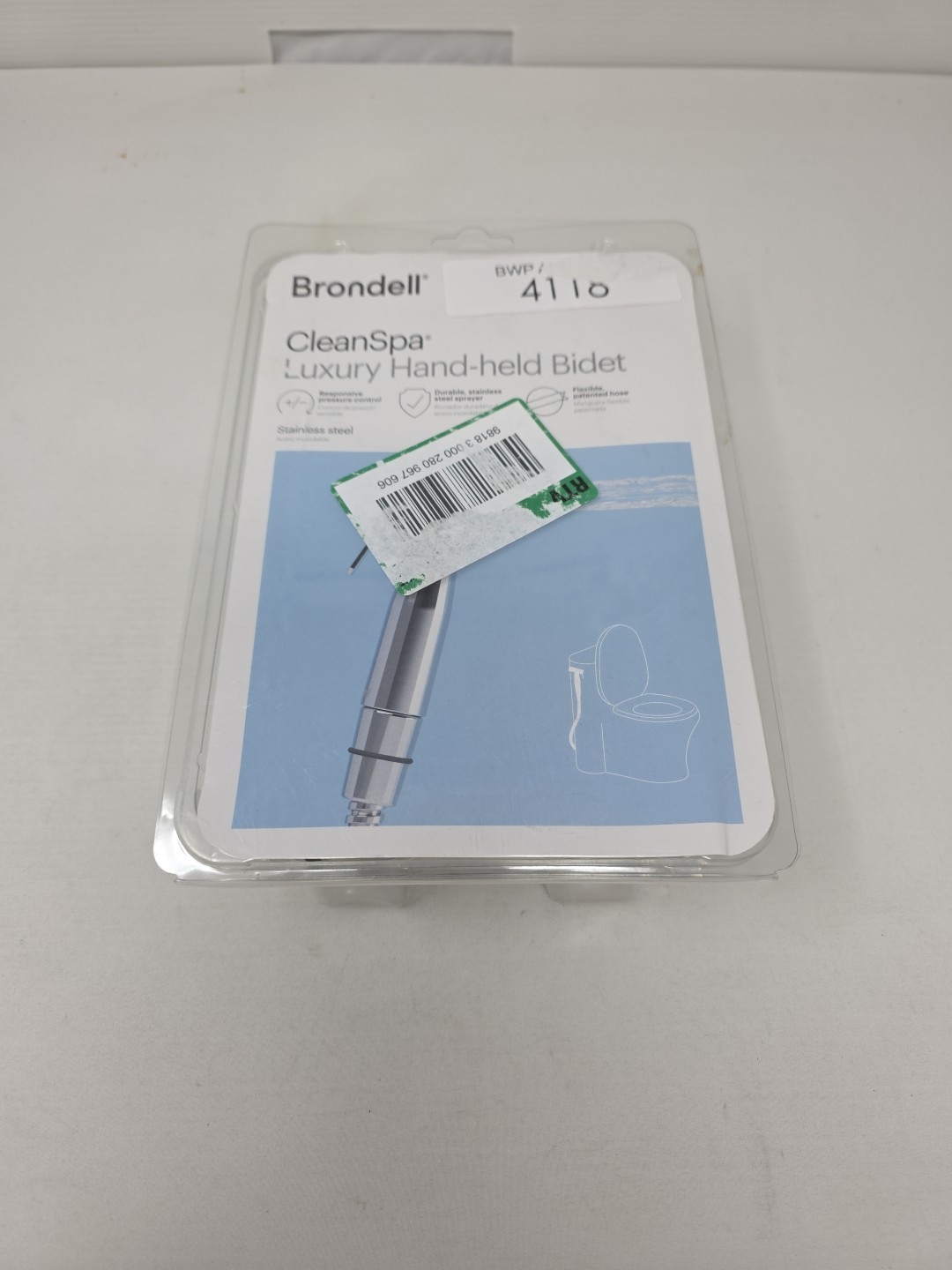 Brondell CleanSpa Luxury Hand Held Bidet - Silver SLIGHTLY D