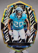2018 Panini Select Jalen Ramsey Zebra Die Cut Prizm Premier Level Jaguars SSP