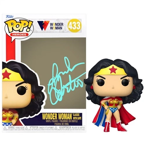 Lynda Carter Autographed Wonder Woman Classic with Cape Pop Vinyl Figure #433