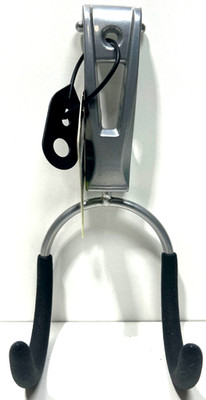 Rubbermaid FastTrack Compact Storage Hook Holds 25 lbs Easy Installation Silver