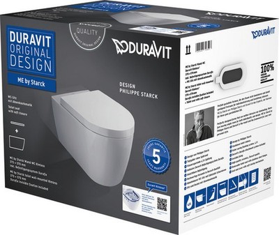 DURAVIT 45290900A1 WC-Set ME by Starck rimless Durafix