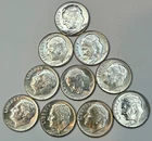 Lot of 10 Silver 1962-D Roosevelt Dimes $1 Face 90% Silver Uncirculated - Lot 1