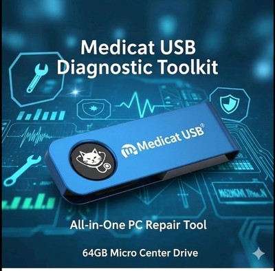 Medicat USB Diagnostic Toolkit - 32GB Drive - All-in-One PC Repair