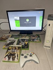 Xbox 360 White Console Bundle with Controller and 7 Games