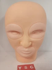 Microblading Practice Kit NEW—Flat Silicone Mannequin Head + Skins & Accessories