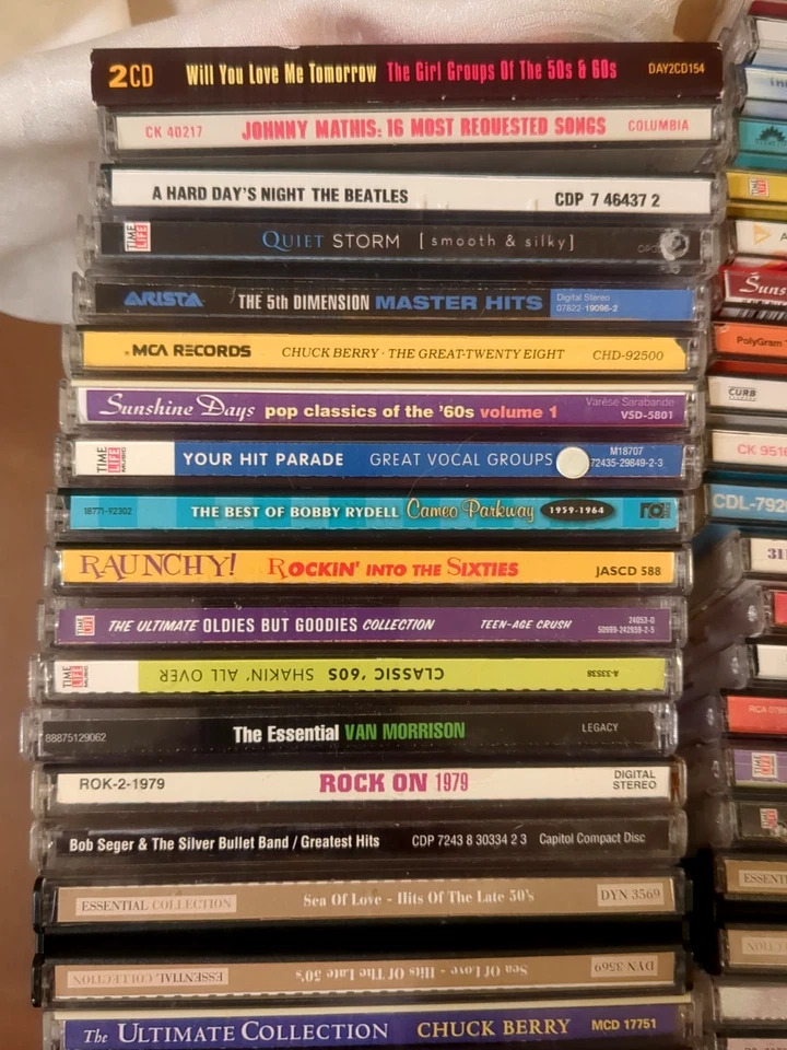 Lot Of 65 CDs Rock Pop Soul Folk 50s 60s 70s Many Greatest, Time Life 1200+ - Image 2 of 4