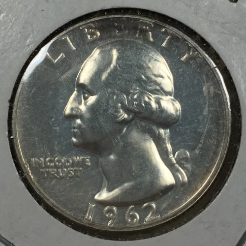 1962 Proof Washington Quarter - Mint State (MS) KM#164 90% Silver - 8208