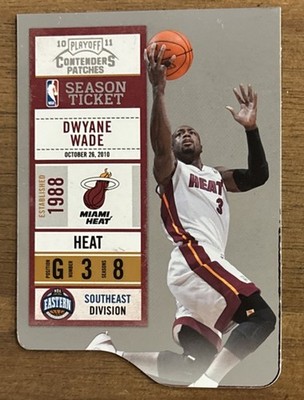 Dwayne Wade - 2010-11 Panini Playoff Chronicles Patches #91 Die-Cut /299    H398