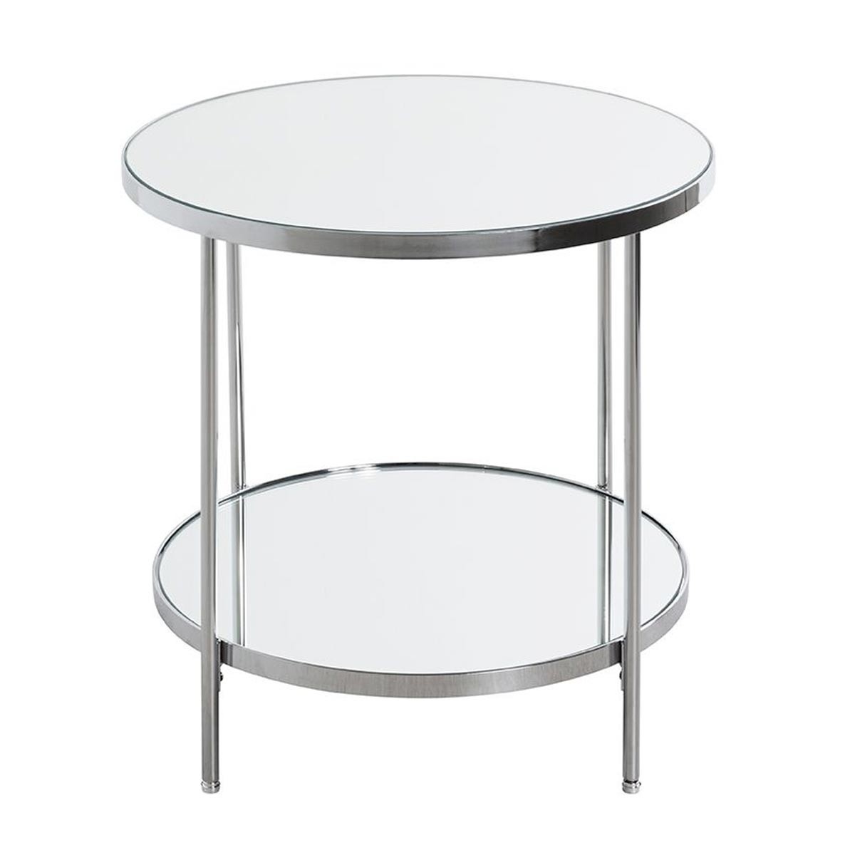 Table d'Appoint Palace 46cm Chrome : La Solution Gain de Place Elégante