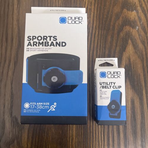 QUAD LOCK Running Sports Armband + Utility/Belt Clip - NEW BOX - FREE SHIPPING - Picture 2 of 5