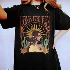 Lana Del Rey Music Tour Black T Shirt Full Size S-5XL