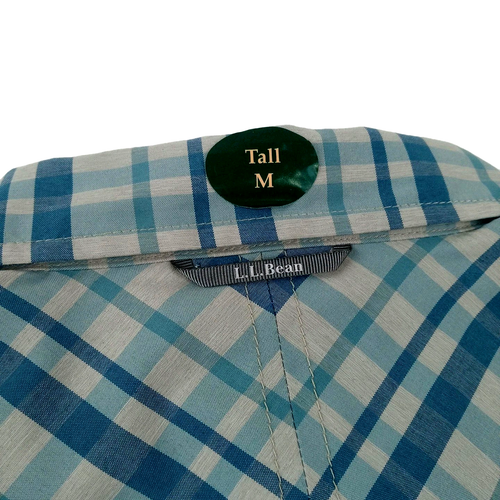 LL Bean SunSmart Cool Weave Shirt Mens MT Tall Performance Quick Dry Wicking UPF - Picture 7 of 10