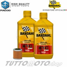 Tagliando PIAGGIO Beverly 350 ST 2011 2012 2013 2014 Kit Olio Bardahl XTC Filtro