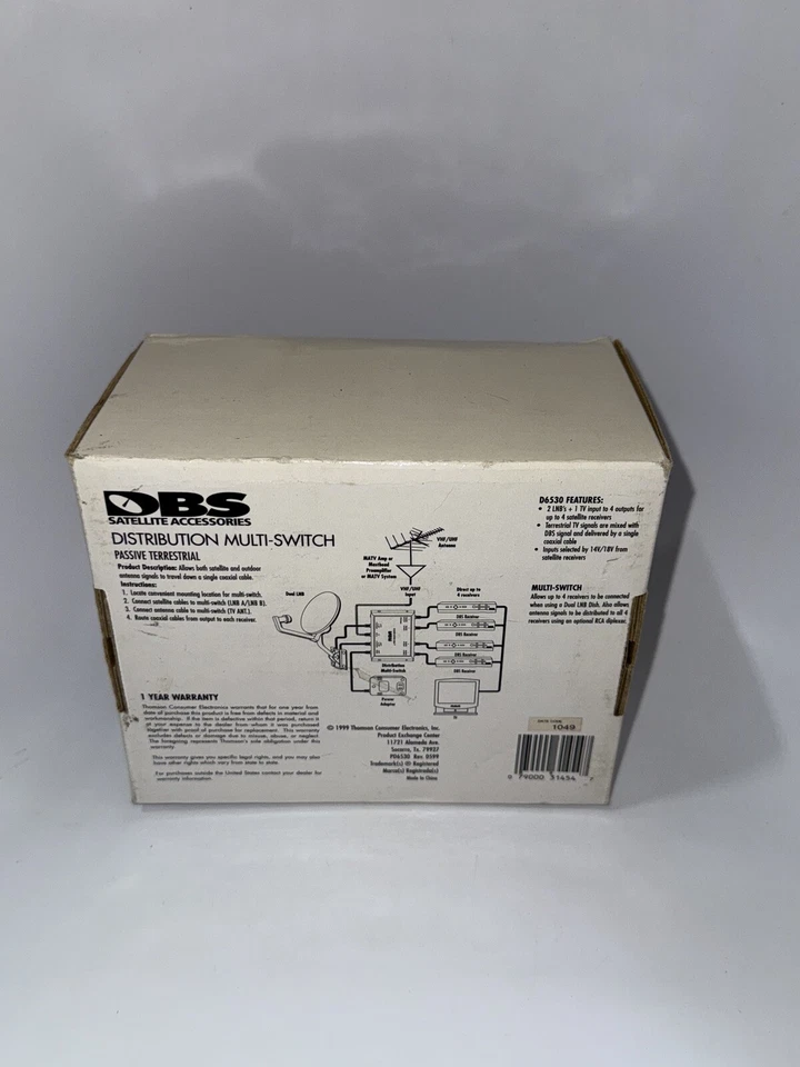3X4 RCA MULTI-SWITCH LNB + POWER SUPPLY SW34 FTA SATELLITE SPLITTER DSS DBS DISH - Image 2 of 4