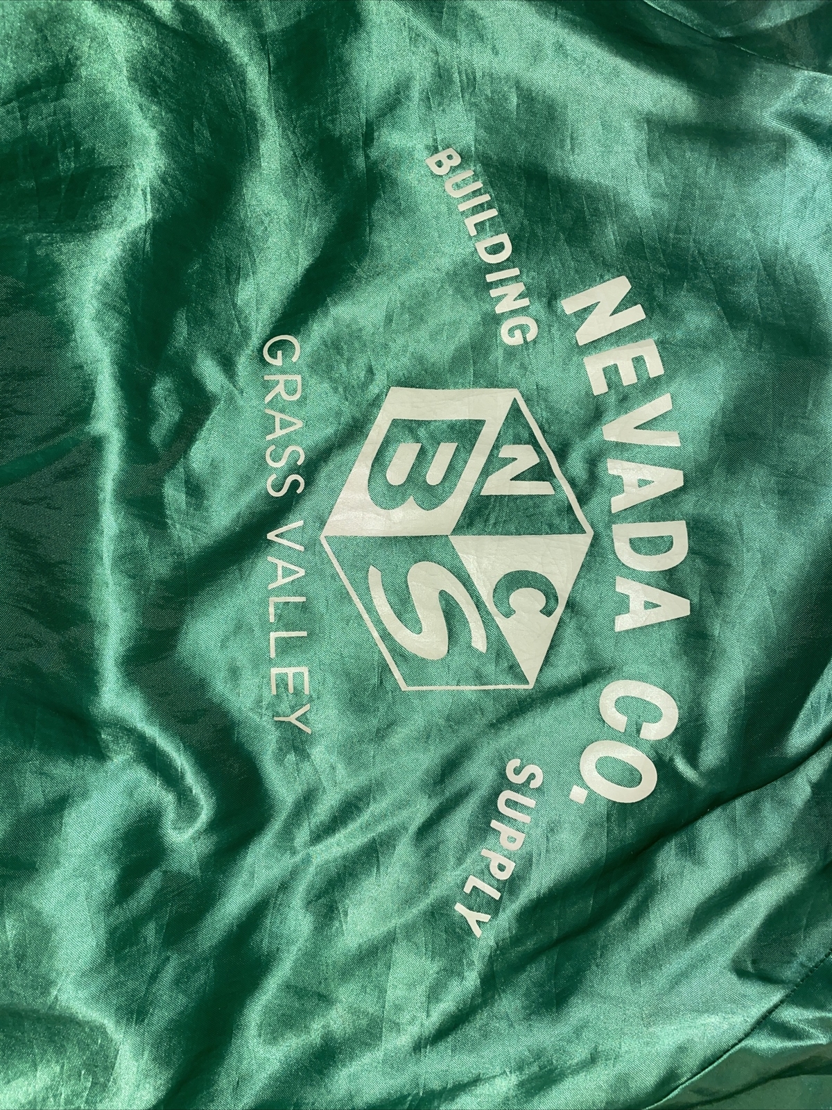 Vintage Varsity Jacket Green Satin Dunbrooke PlaJac … Gem