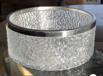 Rare VTG Davidson Brama Luna Crystal Centerpiece