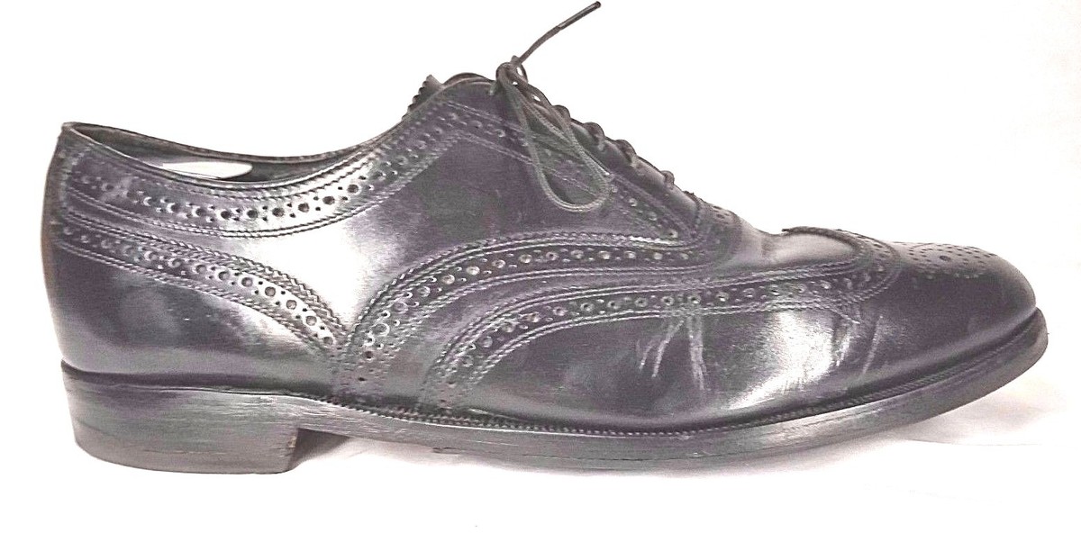 STUART MCGUIRE - Mens Black Classic Wing Tip Brogue Dress  display picture 2