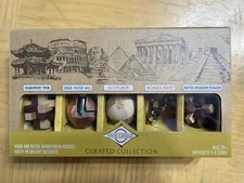 True Genius Ancient Treasures Puzzle Set Wood & Metal Brainteaser Artifact Gift