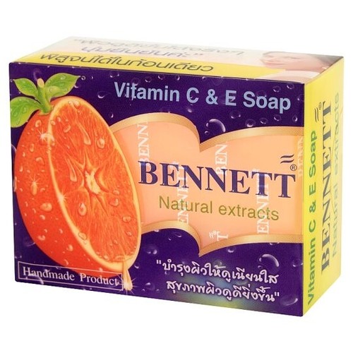 12x BENNETT Soap Vitamin C&E Soap Natural Extracts Skin Glow Deodorize Body 130g - 第 2/12 張圖片