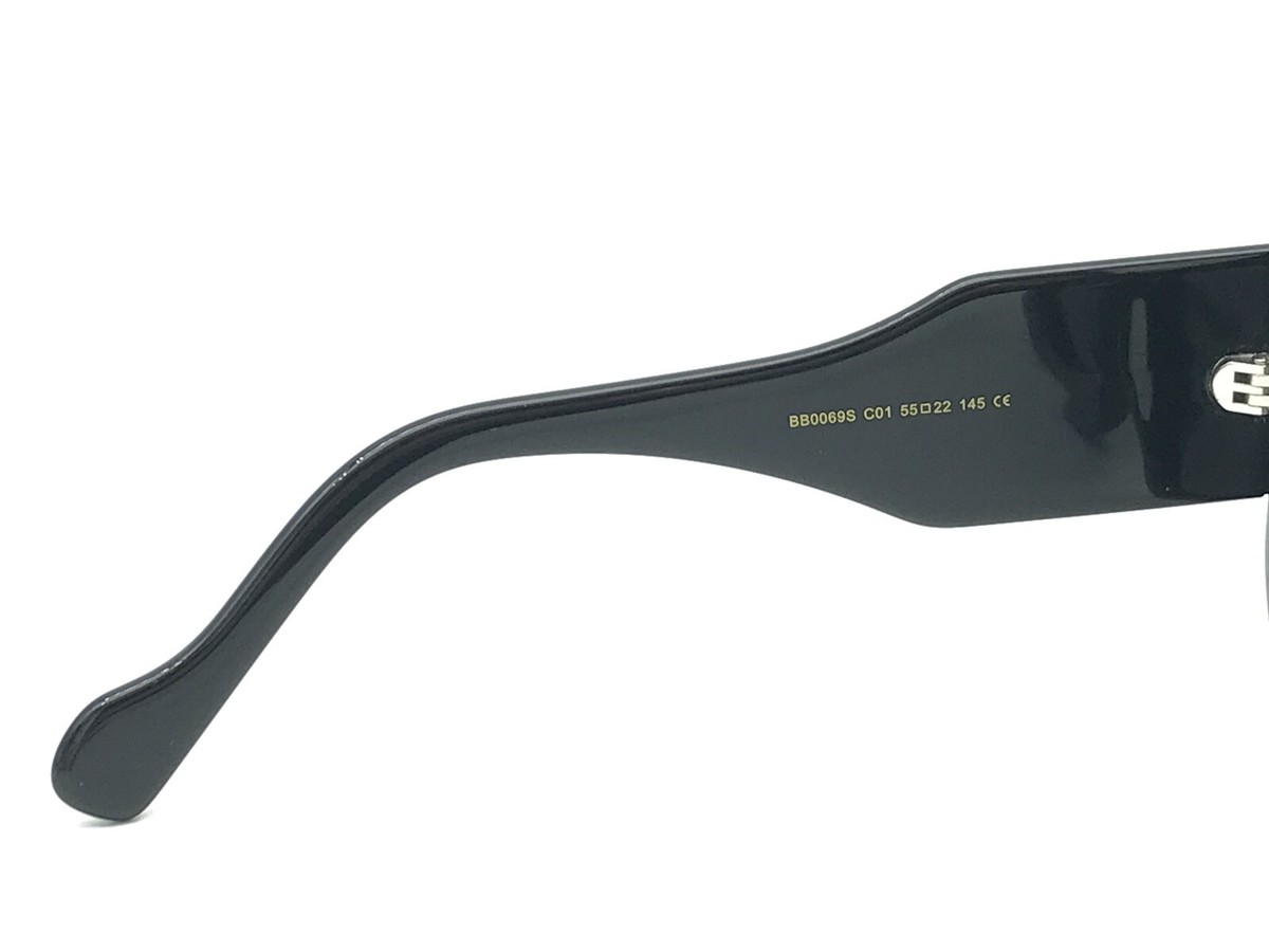 BALENCIAGA BB0069S C01 Women's Black Oversized Square Sunglasses