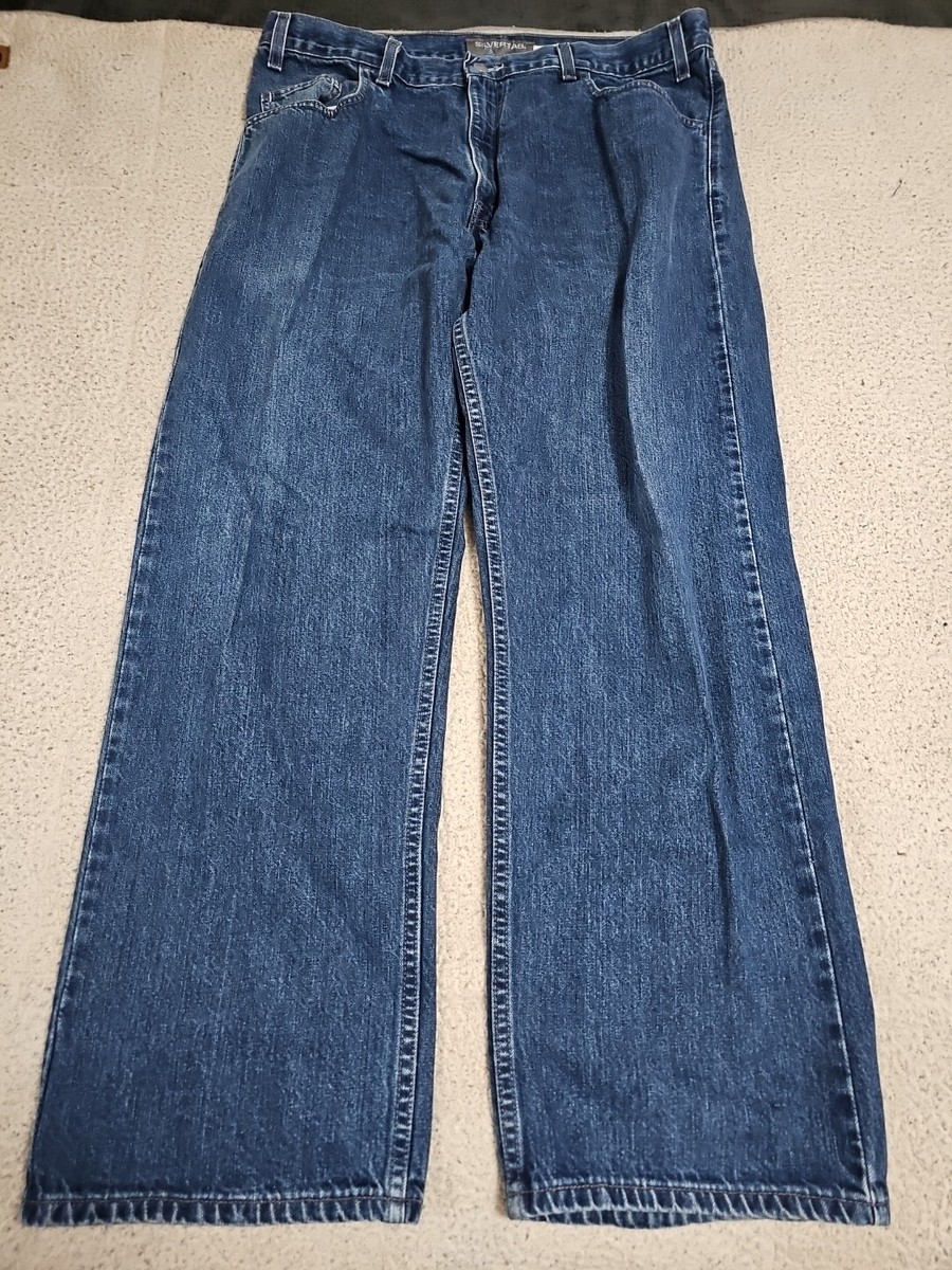 Vintage Levis Silvertab Loose Fit Baggy Denim 90's Jeans SZ