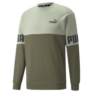 PUMA Men's Power Colorblocked Crew Neck Sweatshirt - Click1Get2 Mega Discount