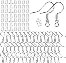 925 Sterling Silver Earring Hooks for Jewelry Making Supplies Kit 120pcs 60pairs