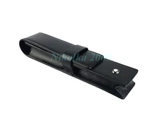 MONTBLANC MEISTERSTUCK 14309 SIENA ONE PEN POUCH BLACK ITALIAN LEATHER NEW BOX