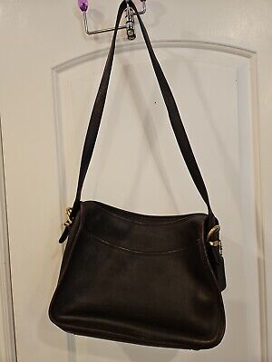 Vintage SPORTSCOACH Brown Leather Purse Shoulder Bag Women's Vintage SPORTSCOACH Brown Leather Purse Shoulder Bag Women's