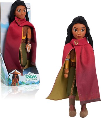 Disney's Raya and the Last Dragon Talking Raya 14 Inch Interactive Plush Cape