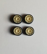 Set 4 Cerchi wheels Speedline Turini + 4 pneumatici 1/18 Rally Norev Ottomobile