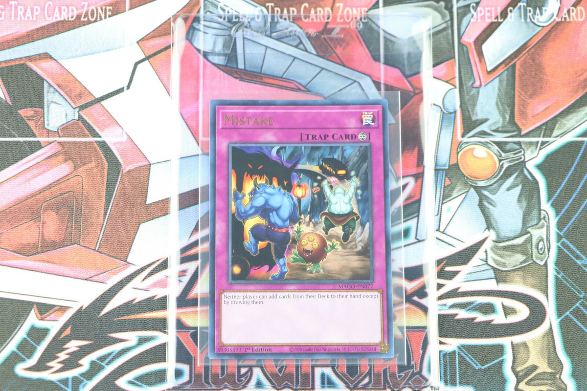 yugioh card mistake YU-GI-OH! - (PGL3-EN096) - Premium Gold: Infinite Gold - 1st Edition Neither player can add cards from their Deck to their hand except by drawing them. Mistaken Accusation | Yu-Gi-Oh! Wiki