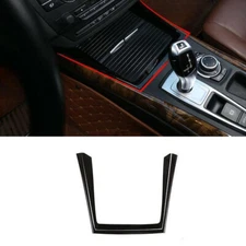 For BMW X5 X6 E70 E71 08-13 Bright Black Central Control Storage Box Cover Trim