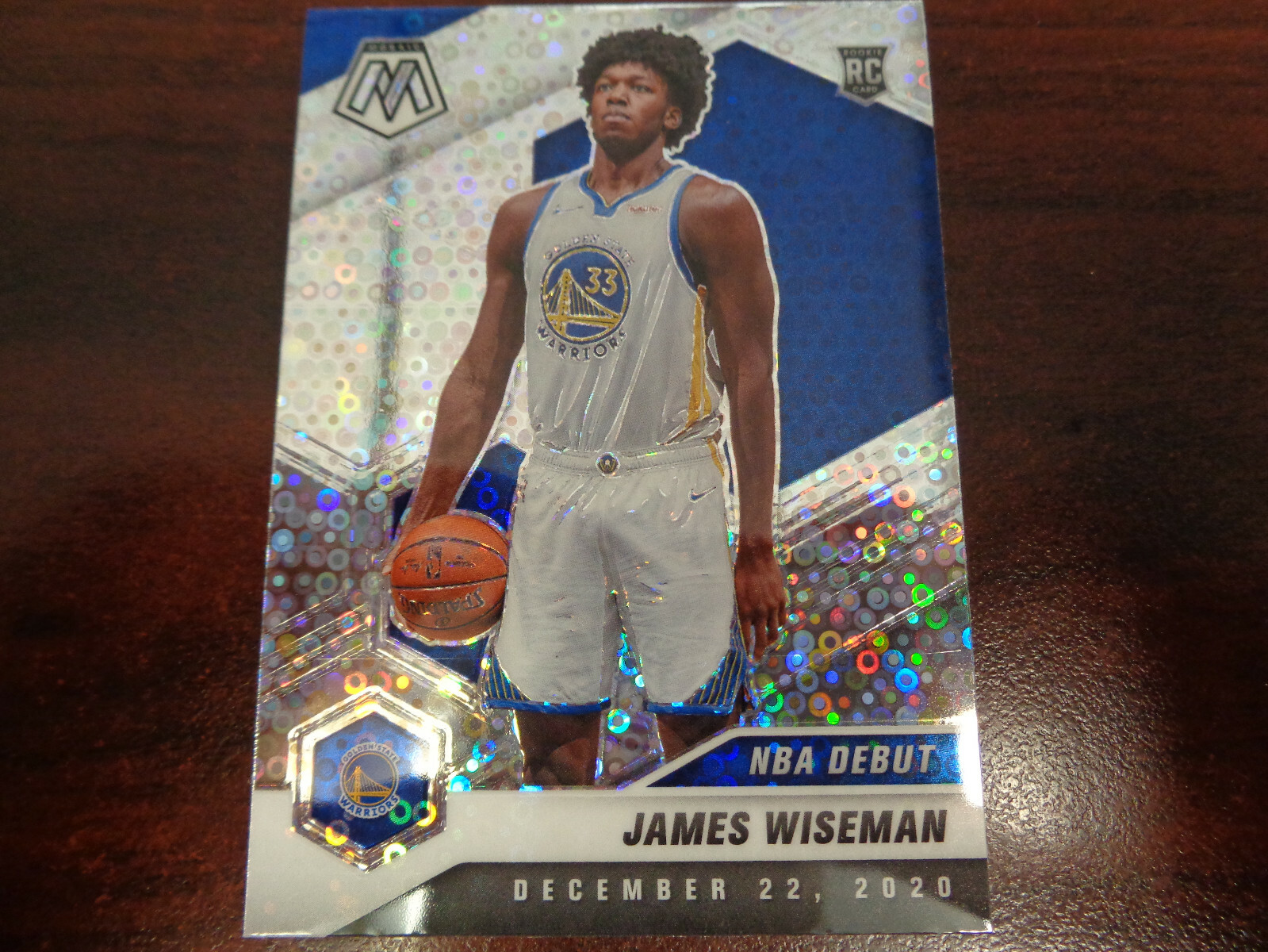 2020-21 Mosaic Fast Break James Wiseman #266 SILVER Disco Prizm RC-Warriors