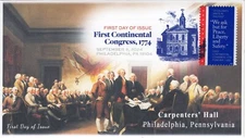 24-261, 2024, First Continental Congress, First Day Cover, Digital Color Postmar