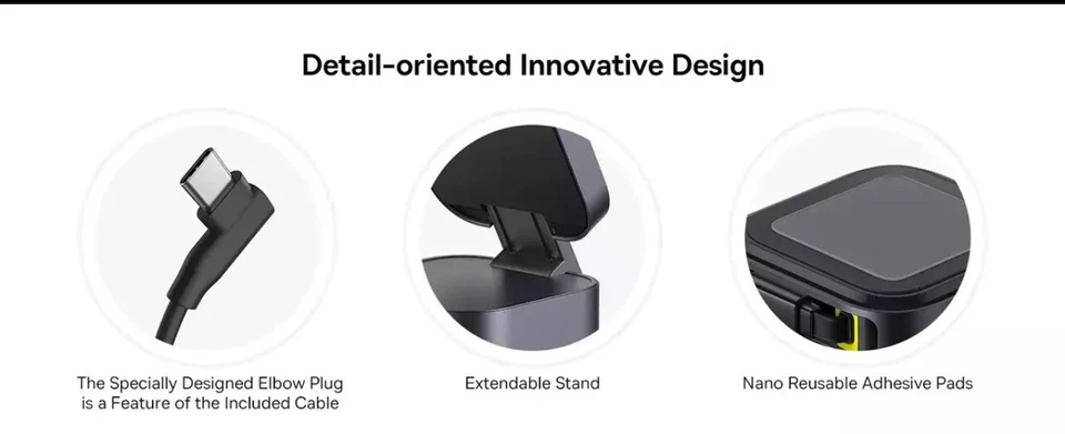 Cargador Inalámbrico Magnético Baseus Qi2 15W 67W 2 en 1 Teléfono Laptop Carga Rápida D Foto 2 de 3