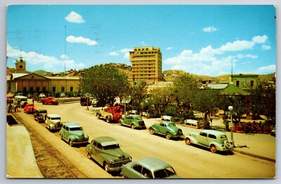 Nogales, Sonora, Mexico, Hotel Marcus De Niza, 40s Cars, c1955, Vintage Postcard