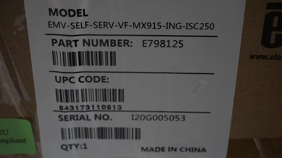 ELO WALLABY 2.0 SELF SERVICE STAND VERIFONE MX915/INGENICO ISC250 EMV CRADLE KIT - Image 2 of 3