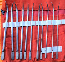 BARD Surgical Urethral Sound Set of 11 in Case. 10,12,14,16,18,20,22,24,26,28,30