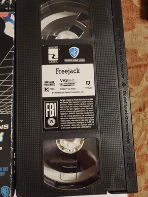 Freejack VHS Mick Jagger, Emilio Estevez Blockbuster Video