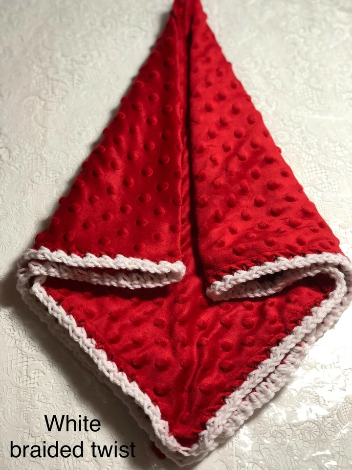 Одеяло для новорожденного Minky - темно-синее ИЛИ красное ИЛИ коричневое ИЛИ заказное - Изображение 3 из 4