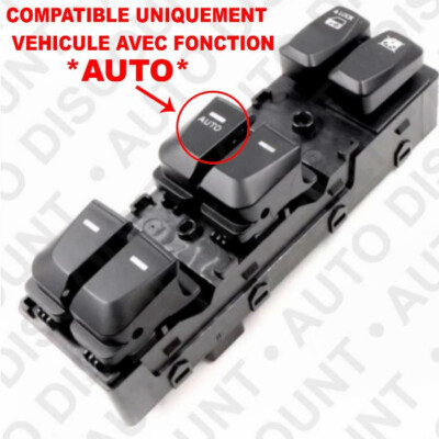 Bouton Leve Vitre Commande Pour Hyundai Pour IX35 Pour TUCSON 2010-2015 Voiture Avant Gauche Côté Conducteur Fenêtre Interrupteur électrique 93571-2S000 935712S000 Leve Vitre Interrupteur (Taille