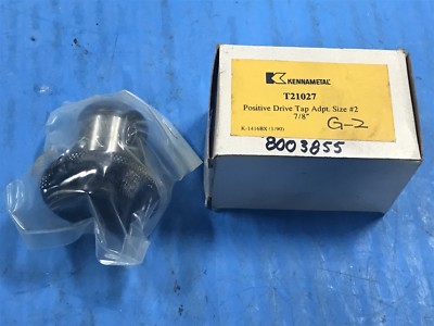 NEW KENNAMETAL T21027 POSITIVE DRIVE TAP ADAPTER SIZE #2 7/8 BILZ 2 7/8'' (N10-14