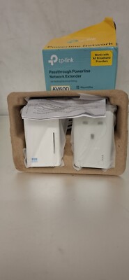 TP-Link TL-PA4010P Kit AV600 Passthrough Powerline Netzwerk Extender