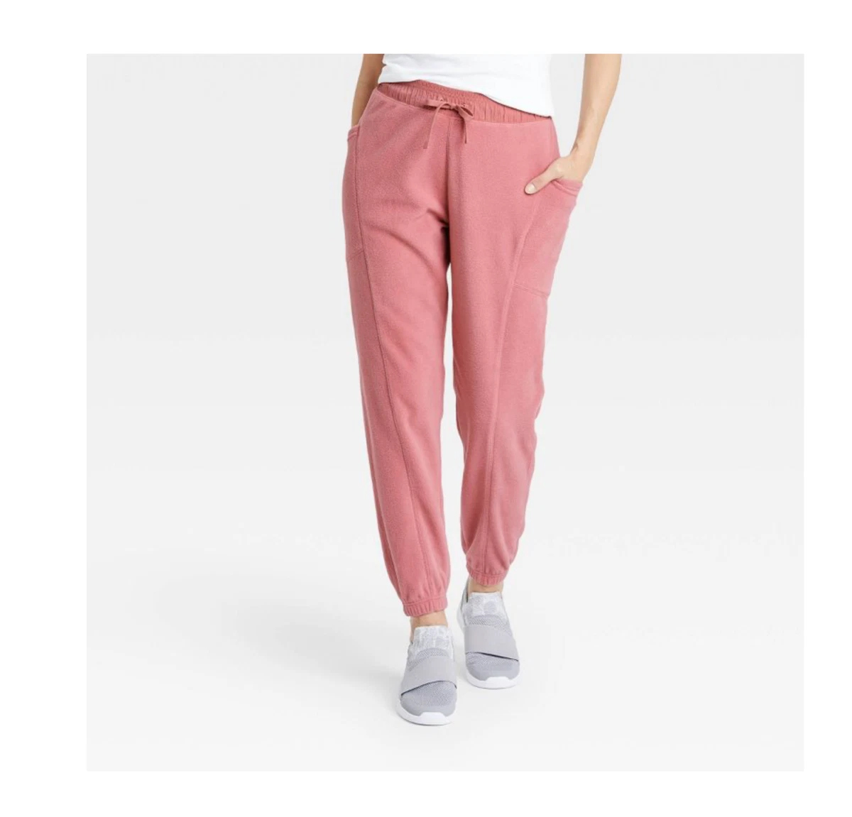 Women's Microfleece Jogger Pants - All in Motion, Pink, XXL